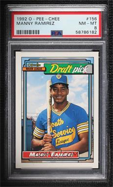 1992 O-Pee-Chee - [Base] #156 - Manny Ramirez [PSA 8 NM‑MT]