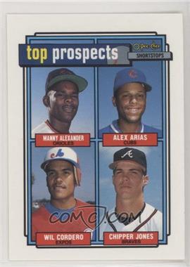 1992 O-Pee-Chee - [Base] #551 - Manny Alexander, Alex Arias, Wil Cordero, Chipper Jones