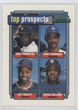 1992 O-Pee-Chee - [Base] #656 - Rudy Pemberton, Henry Rodriguez, Lee Tinsley, Gerald Williams