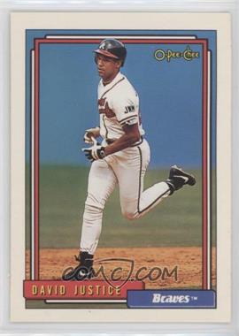 1992 O-Pee-Chee - [Base] #80 - David Justice