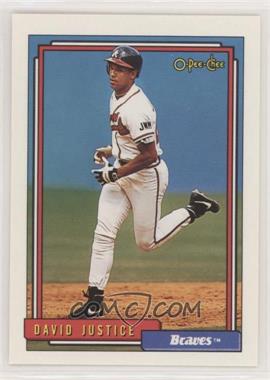 1992 O-Pee-Chee - [Base] #80 - David Justice