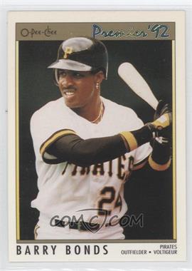 1992 O-Pee-Chee Premier - [Base] #157 - Barry Bonds