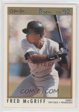 1992 O-Pee-Chee Premier - [Base] #166 - Fred McGriff