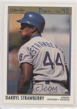 1992 O-Pee-Chee Premier - [Base] #179 - Darryl Strawberry [EX to NM]