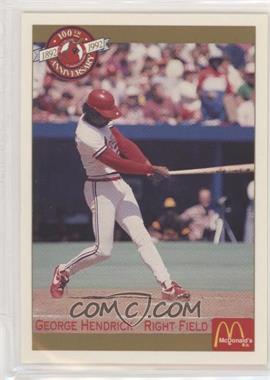 1992 Pacific McDonald's St. Louis Cardinals 100th Anniversary - [Base] #45 - George Hendrick