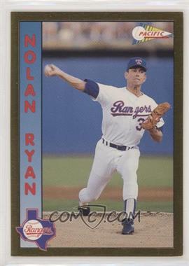 1992 Pacific Nolan Ryan Magazine Promo Strip - [Base] - Gold #3 - Nolan Ryan