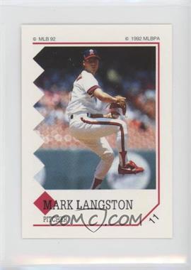 1992 Panini Album Stickers - [Base] #11 - Mark Langston