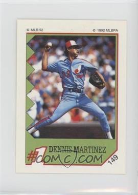 1992 Panini Album Stickers - [Base] #149 - Dennis Martinez