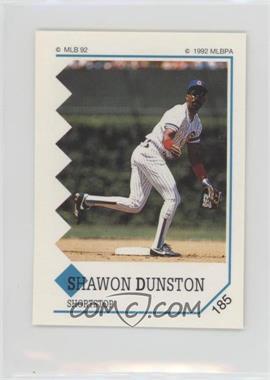 1992 Panini Album Stickers - [Base] #185 - Shawon Dunston