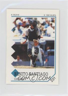 1992 Panini Album Stickers - [Base] #231 - Benito Santiago