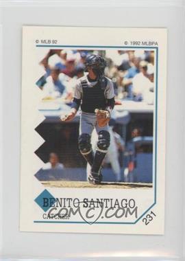 1992 Panini Album Stickers - [Base] #231 - Benito Santiago