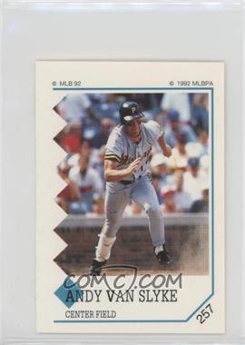 1992 Panini Album Stickers - [Base] #257 - Andy Van Slyke