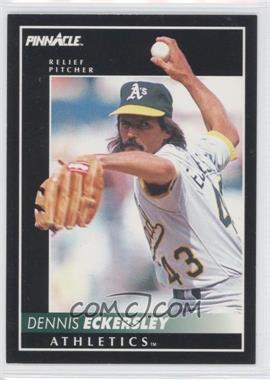 1992 Pinnacle - [Base] #25 - Dennis Eckersley