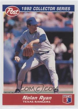 1992 Post - Food Issue [Base] #27 - Nolan Ryan