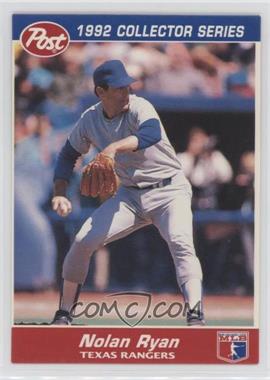 1992 Post - Food Issue [Base] #27 - Nolan Ryan