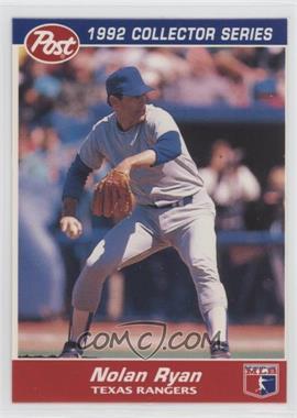 1992 Post - Food Issue [Base] #27 - Nolan Ryan