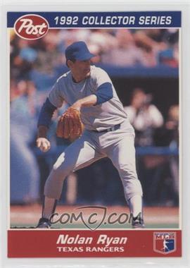 1992 Post - Food Issue [Base] #27 - Nolan Ryan