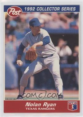 1992 Post - Food Issue [Base] #27 - Nolan Ryan