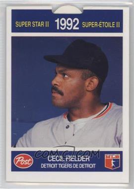 1992 Post Canadian Super Star II Pop-Up - [Base] #12 - Cecil Fielder