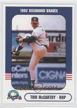 1992 Richmond Comix & Cardz Richmond Braves - [Base] #49 - Tom McCarthy