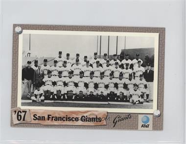 1992 San Francisco Giants Team Photos 1958-92 Team Issue Postcards - [Base] #67 - 1967 Giants
