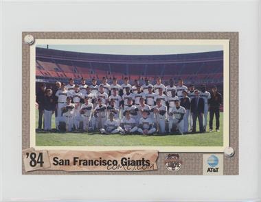 1992 San Francisco Giants Team Photos 1958-92 Team Issue Postcards - [Base] #84 - 1984 Giants