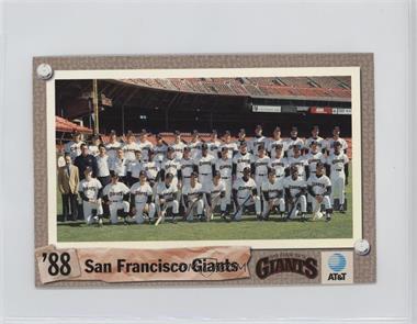 1992 San Francisco Giants Team Photos 1958-92 Team Issue Postcards - [Base] #88 - 1988 Giants