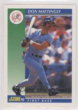 1992 Score - [Base] #23 - Don Mattingly