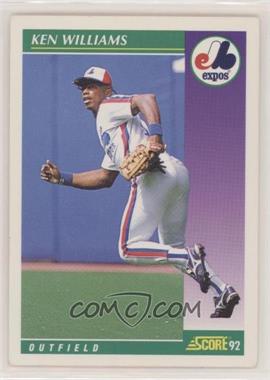 1992 Score - [Base] #354 - Kenny Williams [EX to NM]