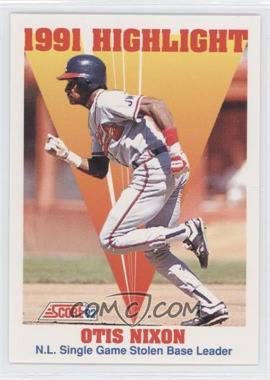 1992 Score - [Base] #429 - 1991 Highlight - Otis Nixon