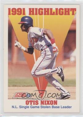 1992 Score - [Base] #429 - 1991 Highlight - Otis Nixon