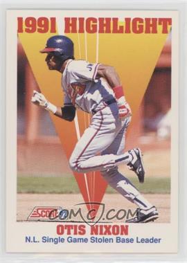 1992 Score - [Base] #429 - 1991 Highlight - Otis Nixon