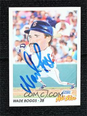1992 Score - [Base] #434 - All-Star - Wade Boggs [JSA Certified COA Sticker]