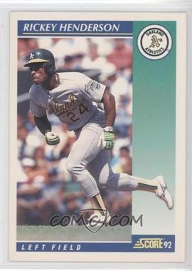 1992 Score - [Base] #480 - Rickey Henderson