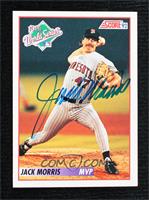 World Series MVP - Jack Morris [JSA Certified COA Sticker]