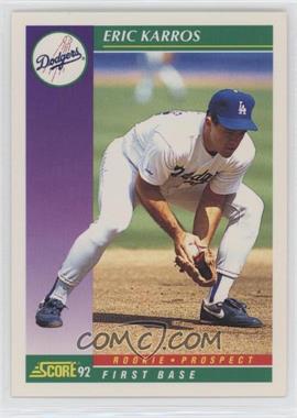 1992 Score - [Base] #827 - Eric Karros