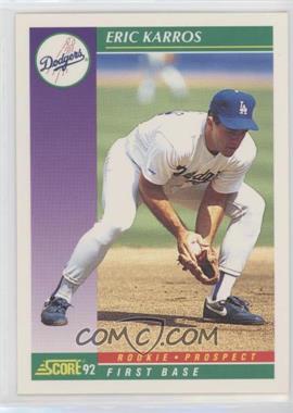 1992 Score - [Base] #827 - Eric Karros