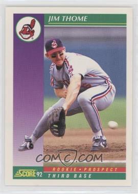 1992 Score - [Base] #859 - Jim Thome