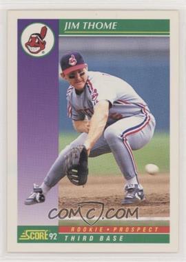 1992 Score - [Base] #859 - Jim Thome