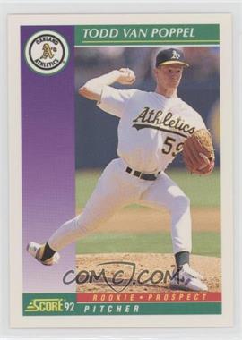 1992 Score - [Base] #865 - Todd Van Poppel