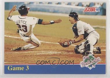 1992 Score - Factory Set Inserts #B3 - David Justice