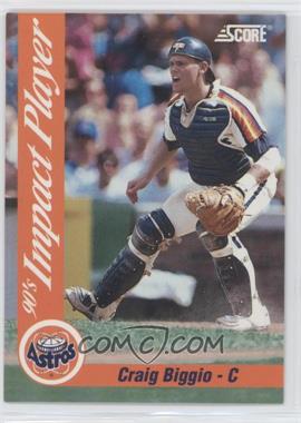 1992 Score - Impact Players #22 - Craig Biggio