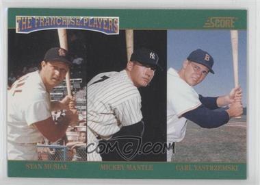 1992 Score - The Franchise #4 - Stan Musial, Mickey Mantle, Carl Yastrzemski