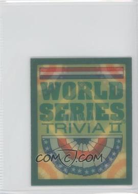 1992 Score - World Series Trivia II Inserts #37 - Mickey Mantle