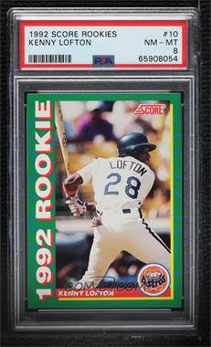 1992 Score Glossy Rookies - Box Set [Base] #10 - Kenny Lofton [PSA 8 NM‑MT]