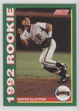 1992 Score Glossy Rookies - Box Set [Base] #12 - Royce Clayton