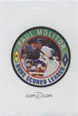 1992 Score Hardee's/Coca-Cola Major League Line-Up Discs - Restaurant [Base] #12 - Paul Molitor