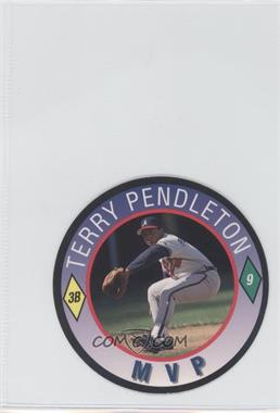 1992 Score Hardee's/Coca-Cola Major League Line-Up Discs - Restaurant [Base] #23 - Terry Pendleton