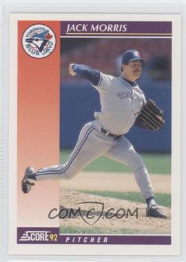 1992 Score Rookie & Traded - [Base] #15T - Jack Morris