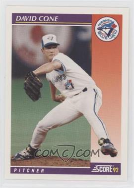 1992 Score Rookie & Traded - [Base] #27T - David Cone